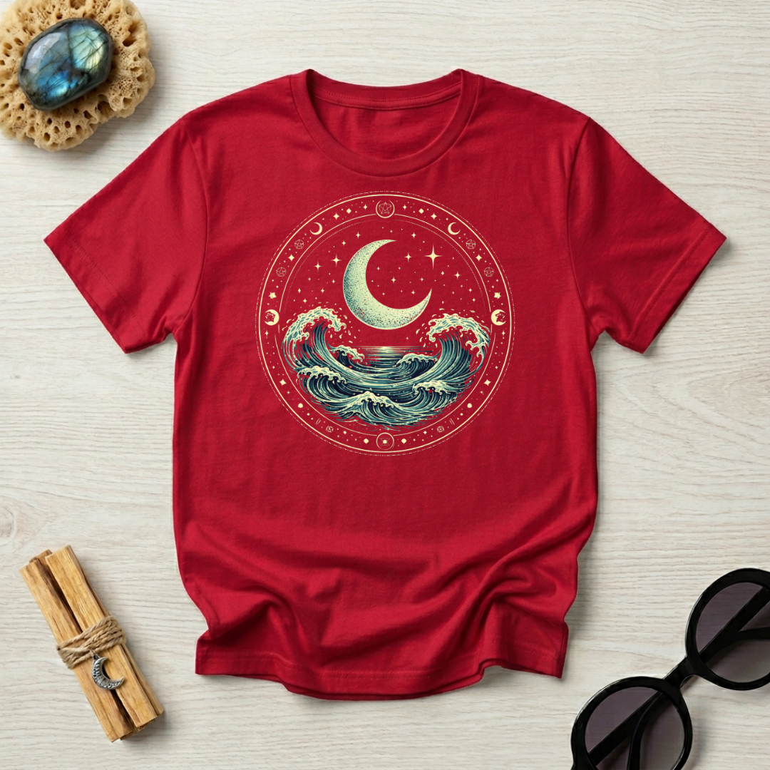 Ocean Waves Inside Ritual Circle T-Shirt